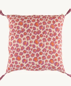 Doing Goods Pink Leopard Pillow Small Pink