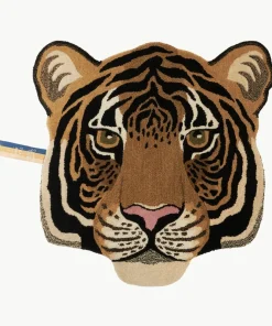 Doing Goods Rajah Tiger Dierenkop Vloerkleed Large Sand