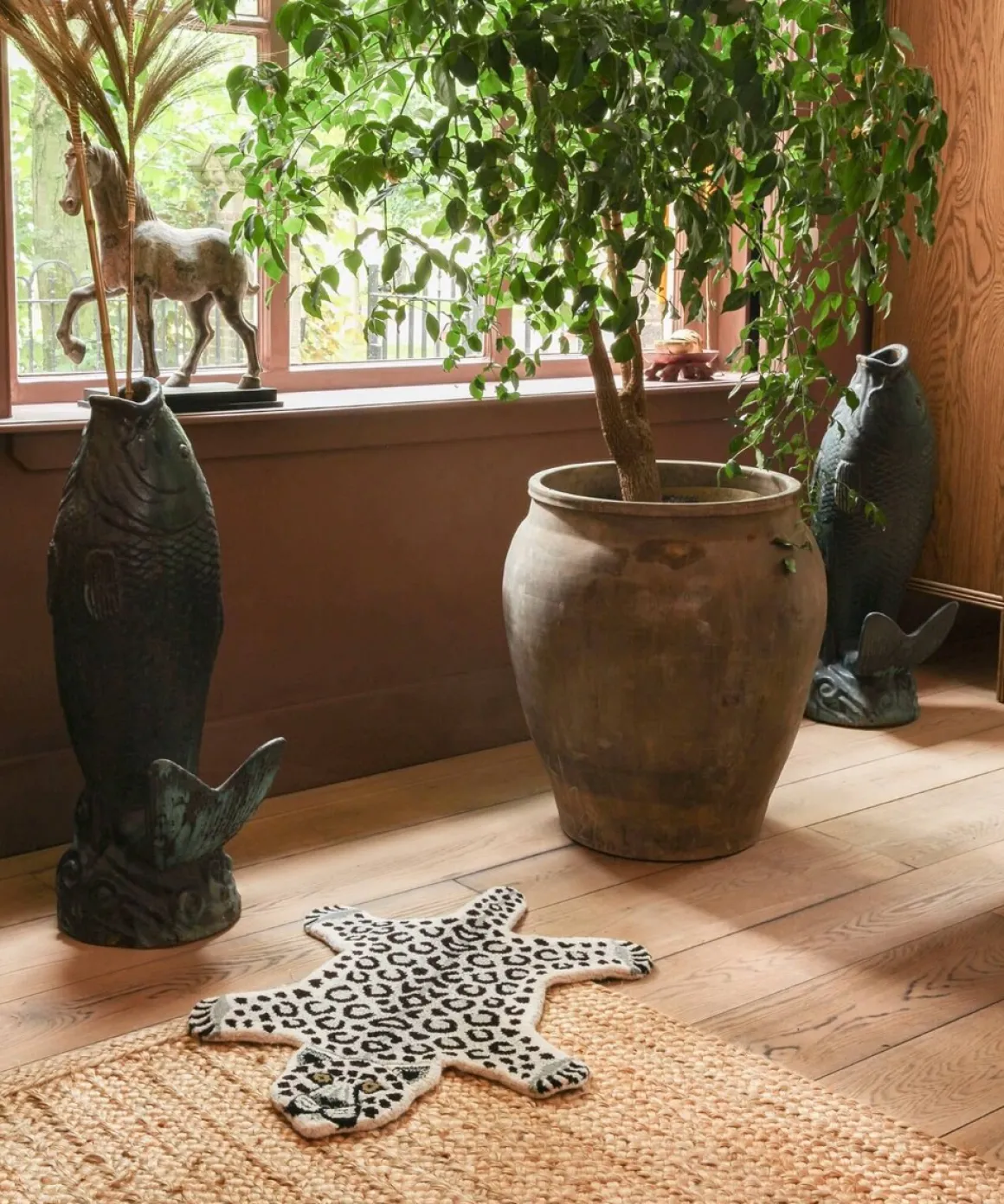 Doing Goods Vloerkleed Snowy Leopard Klein