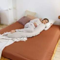 Doomoo Buddy Voedingskussen 180 cm Tetra Jersey Sand