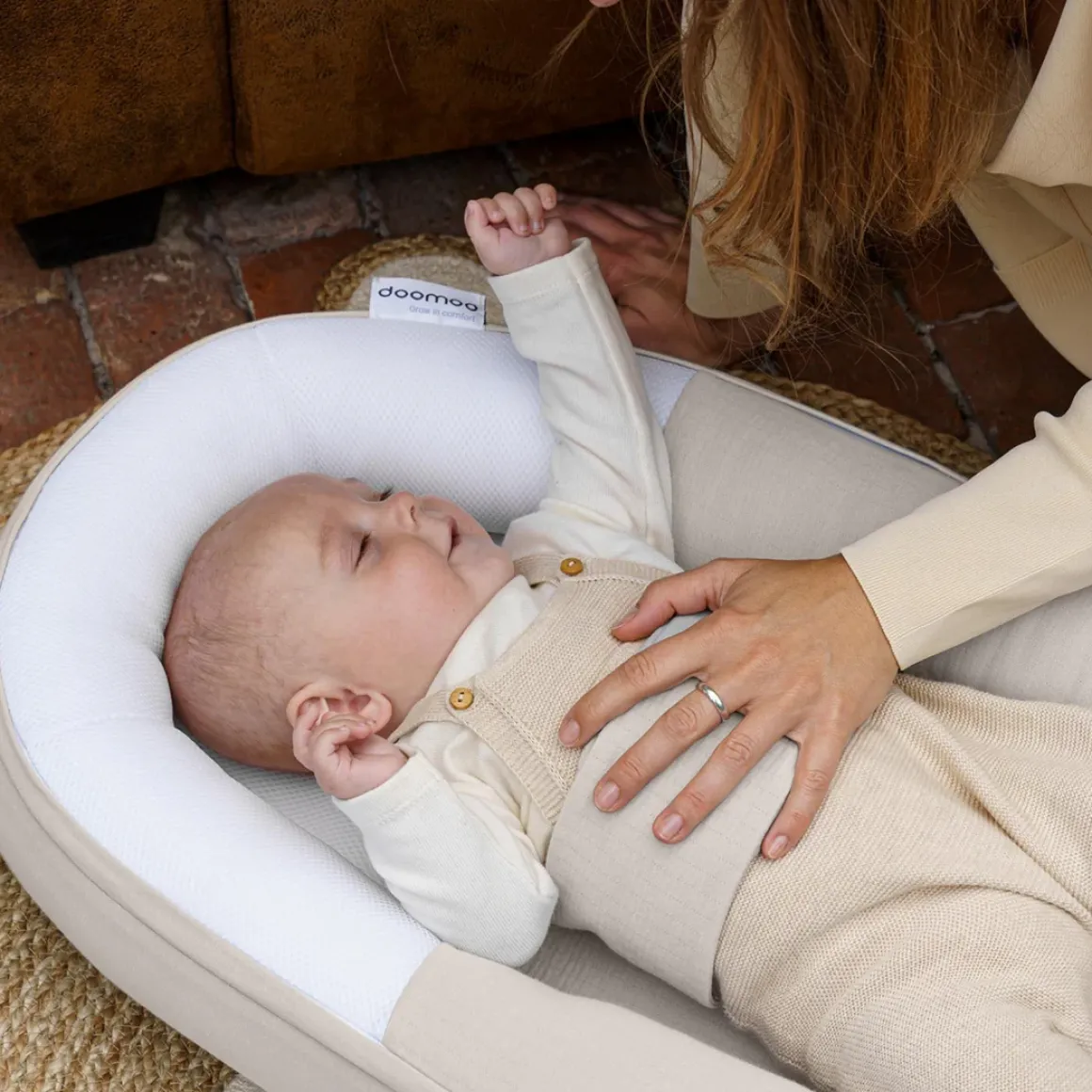 Doomoo Cocoon Babynestje Tetra Jersey Sand