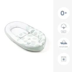 Doomoo Cocoon Babynestje Leaves AQUA Green