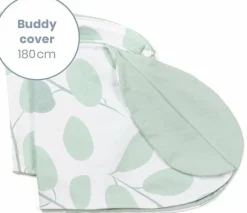 Doomoo Hoes voor Buddy Voedingskussen Leaves Aqua Green