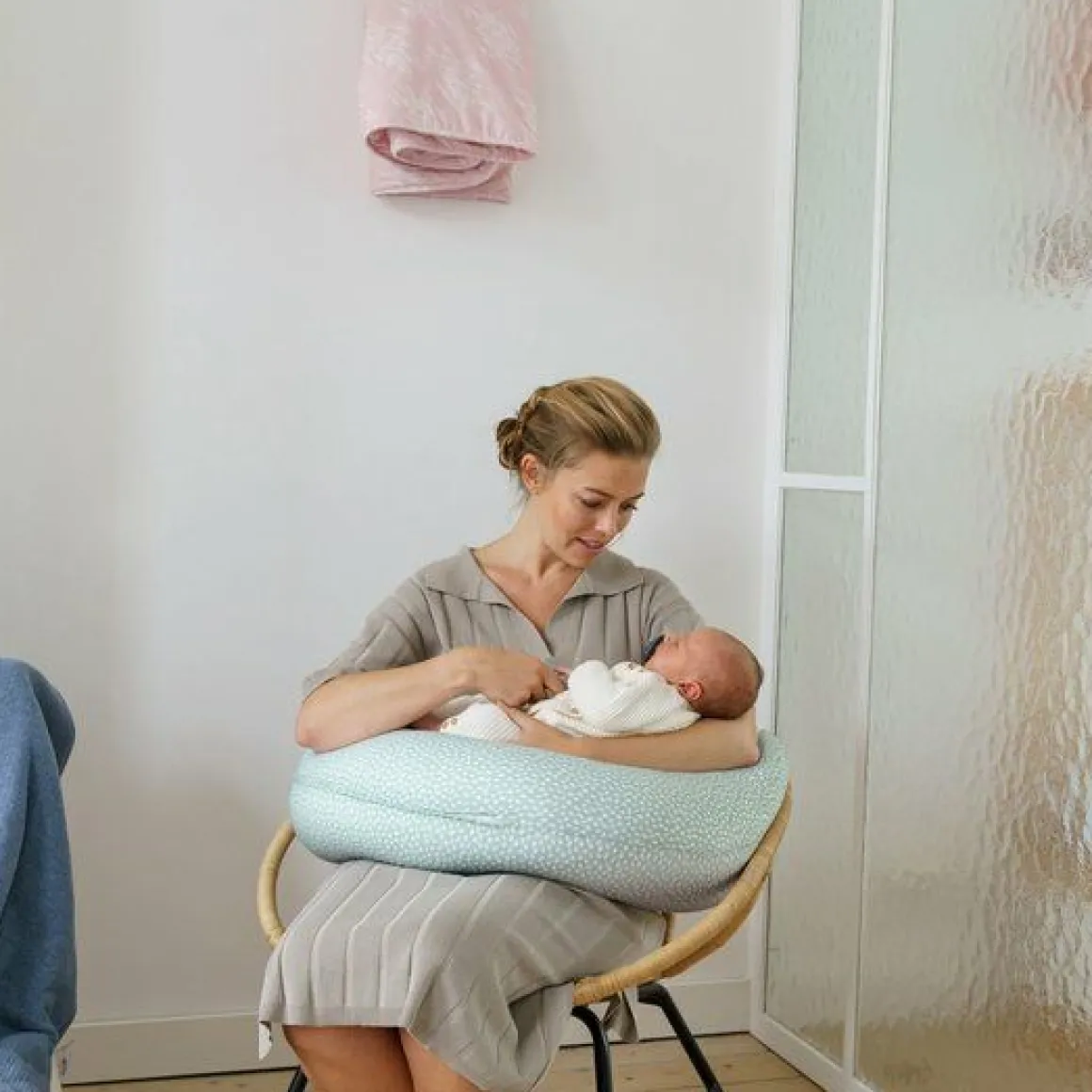 Doomoo Hoes voor Buddy Voedingskussen Cloudy Kaki