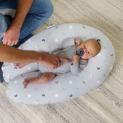 Doomoo Hoes voor Buddy Voedingskussen Blue Grey Moon