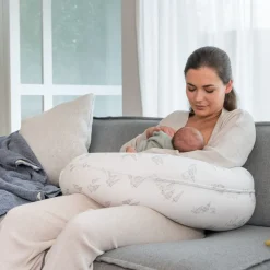 Doomoo Voedingskussen Buddy Cover Bear Family Grey