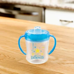 Dr. Brown's Drinkbeker Blauw Zachte Tuit 180 Ml