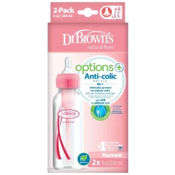 Dr. Brown's Duo Pack Standaardfles Options Roze 250 ml