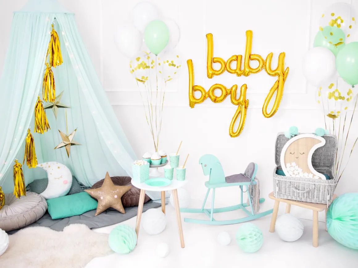 Folieballon Boy Goud 63,5 x 74 cm