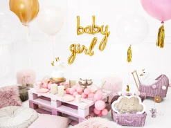 Folieballon Girl Goud 77 x 70 cm