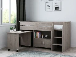 Halfhoogslaper Beau Grijs Met Matras