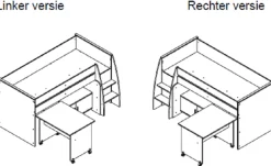 Halfhoogslaper Beau Grijs Met Matras