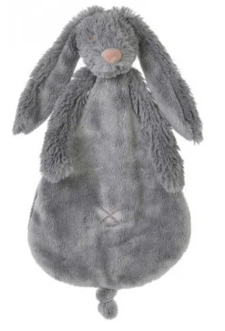 Happy Horse Knuffeldoekje Rabbit Richie Deep Grey 25 cm