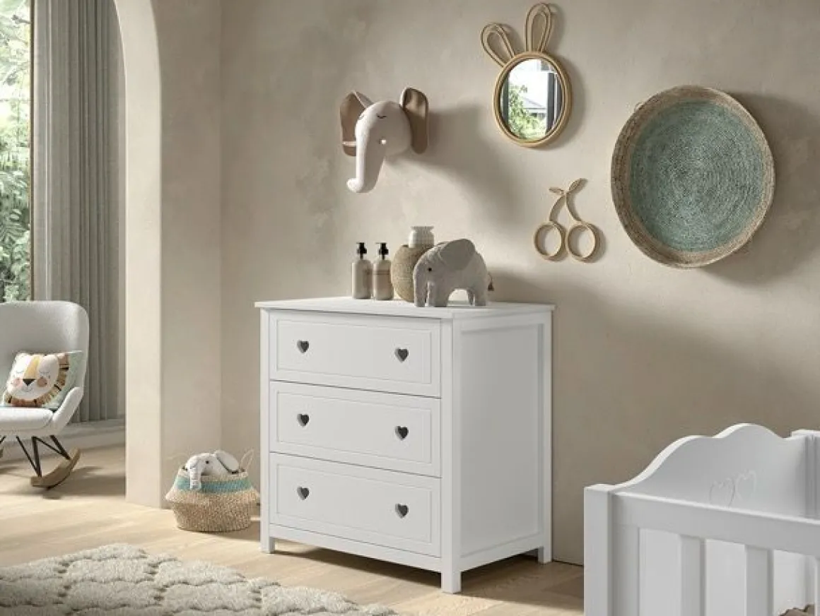 JAXX Amori Commode 3 Laden Wit