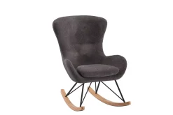 JAXX Rocky Schommelstoel Maxi Antraciet Bouclé