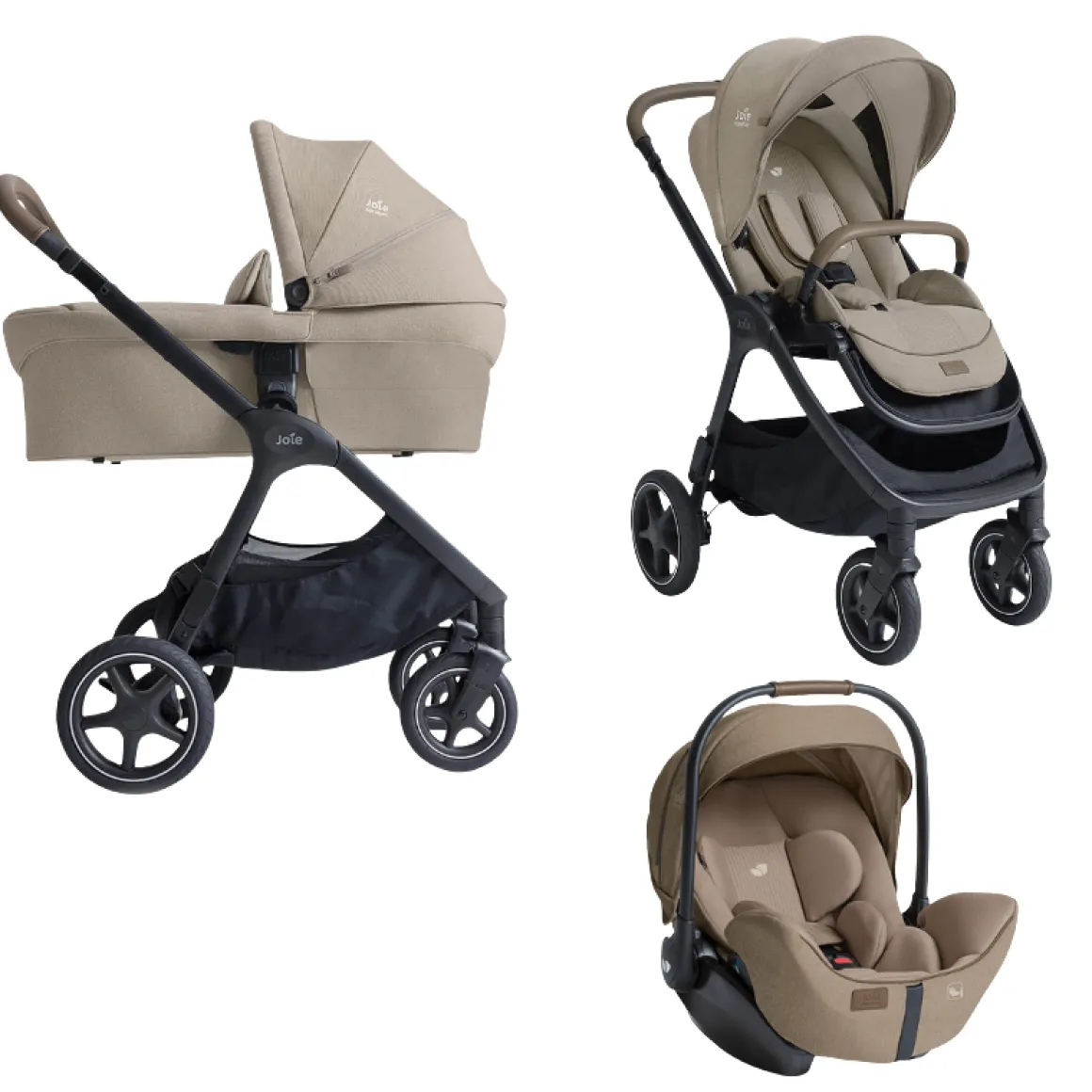 Joie Signature 3 in 1 Kinderwagen Finiti Sandstone