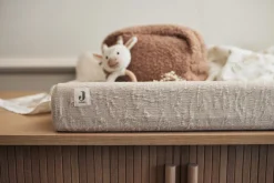 Jollein Aankleedkussenhoes Soft Waves Nougat 50 x 70 cm