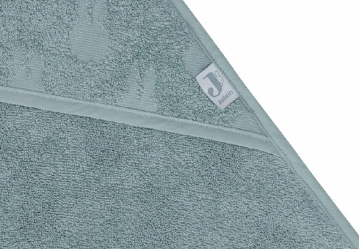 Jollein Badcape Badstof 75x75cm Miffy Jaquard Sea Green