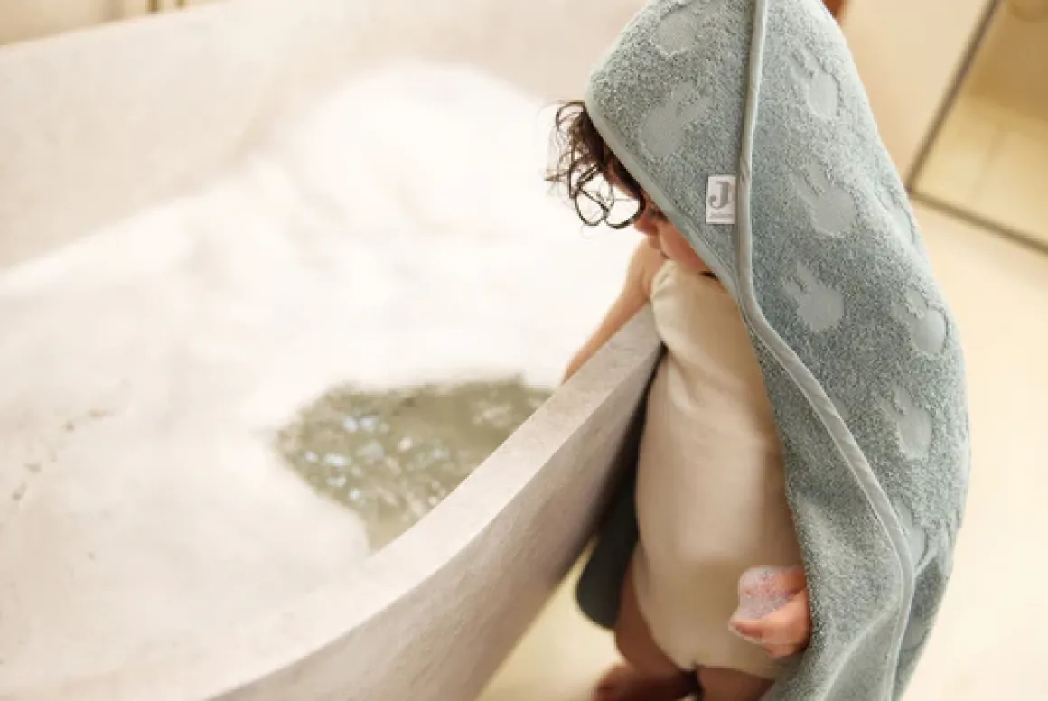 Jollein Badcape Badstof 75x75cm Miffy Jaquard Sea Green