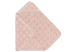 Jollein Badcape Badstof 75x75cm Miffy Jacquard Wild Rose