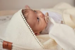 Jollein Badcape Embroidery 75 x 75 cm Ivory