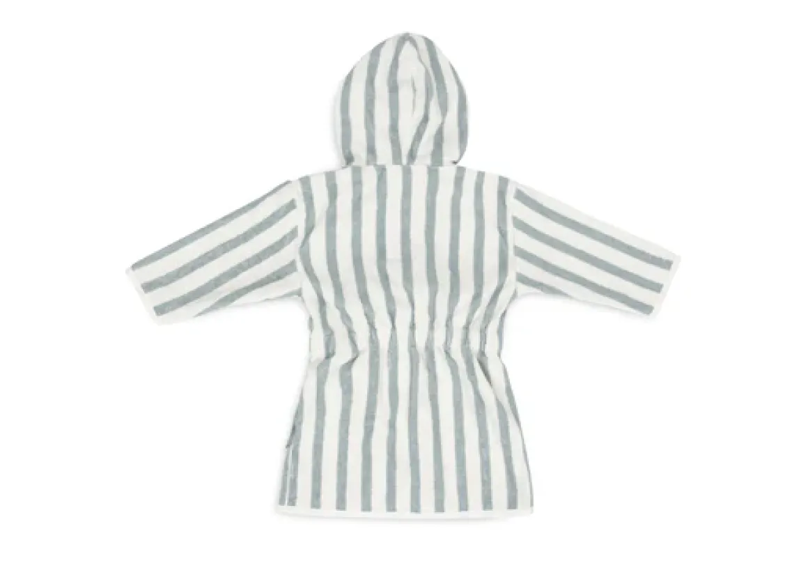 Jollein Badjas 1-2 year Stripe Terry Sea Green GOTS