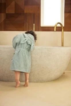 Jollein Badjas Badstof 3-4 jaar Sea Green