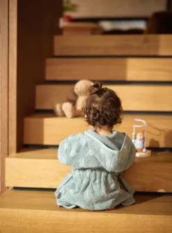 Jollein Badjas Badstof 1-2 jaar Miffy Jacquard Sea Green