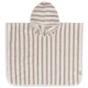 Jollein Badponcho Stripe Terry Olive Green GOTS