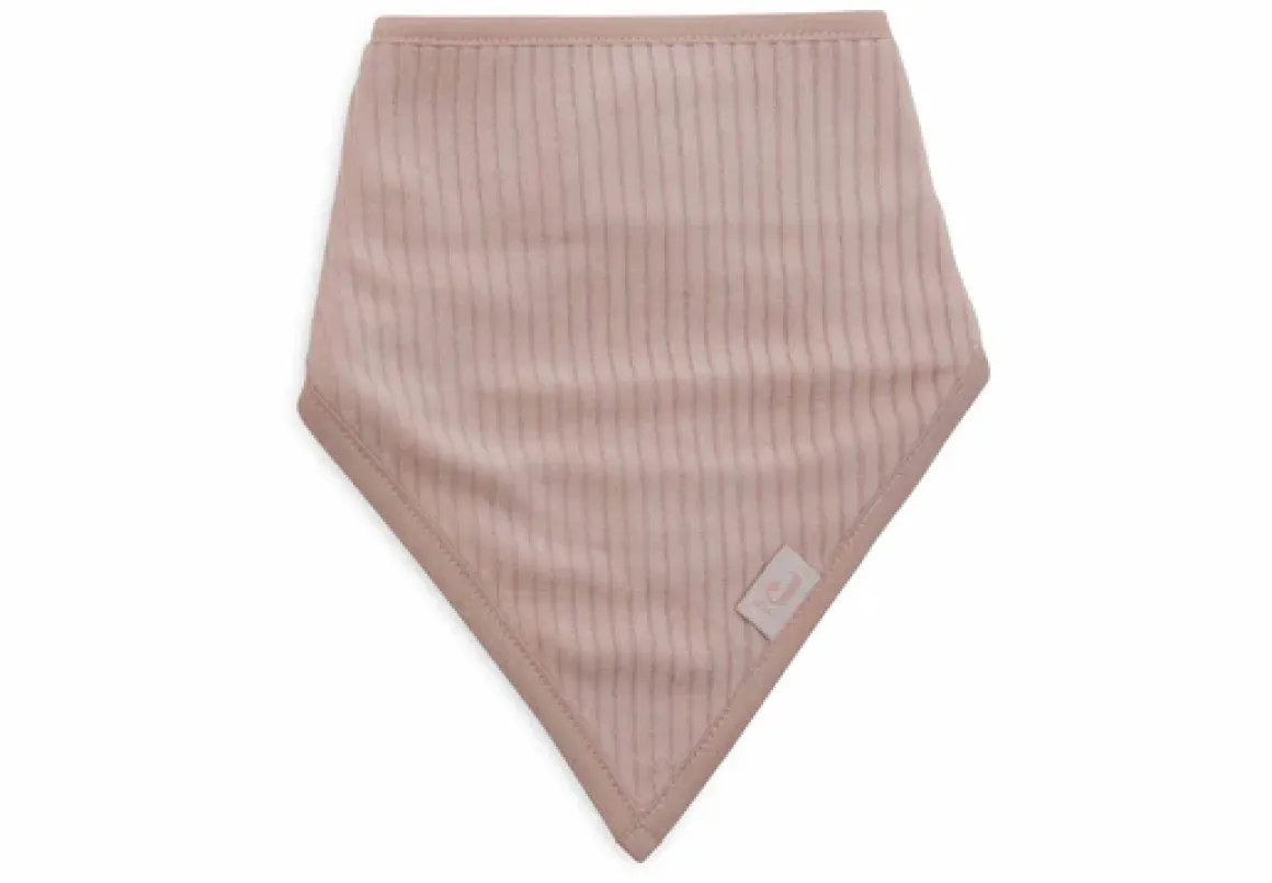 Jollein Bandana Slabbetjes Velvet Rib Wild Rose Ivory 2 Stuks