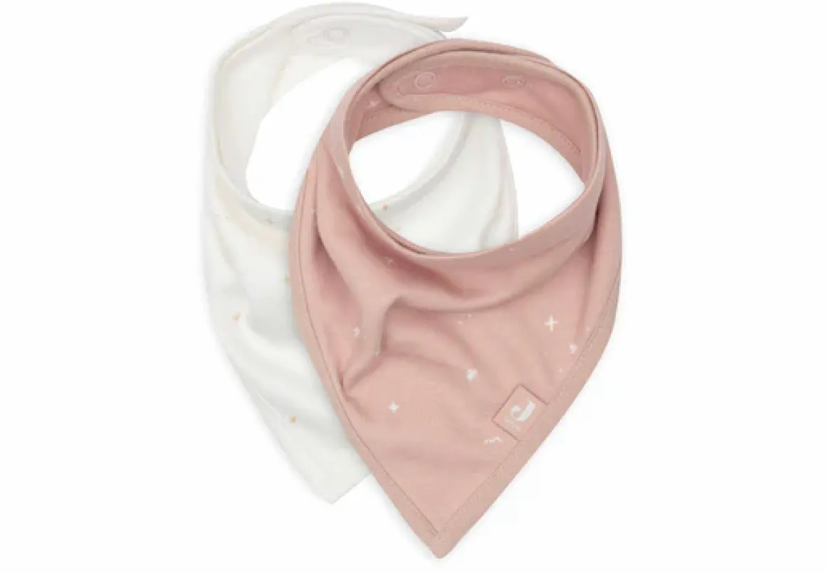 Jollein Bandana Slabbetjes Twinkling Wild Rose 2 Stuks