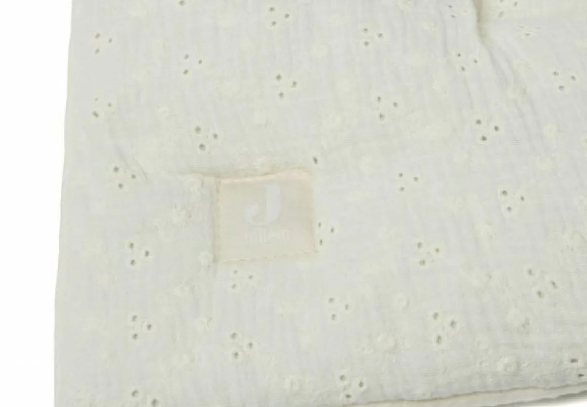 Jollein Boxkleed Embroidery Ivory 75 x 95 cm