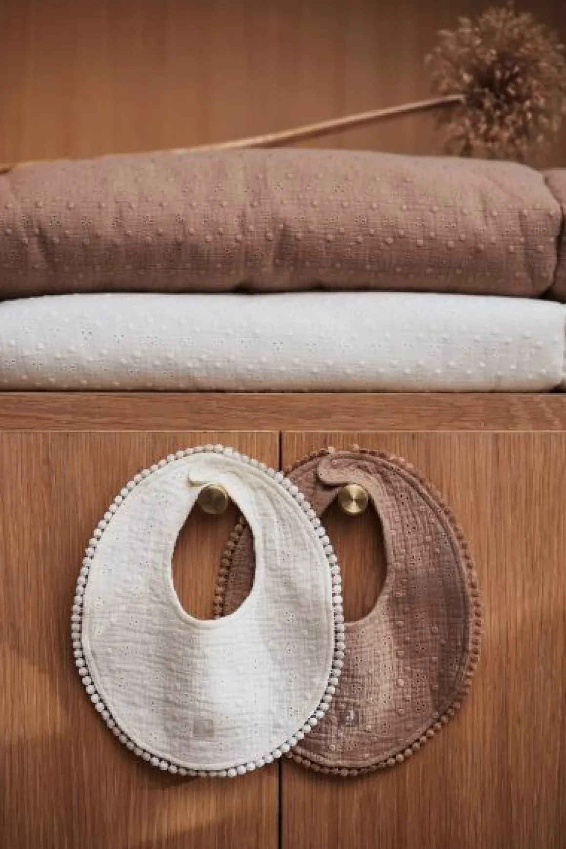 Jollein Boxkleed Embroidery Ivory 75 x 95 cm