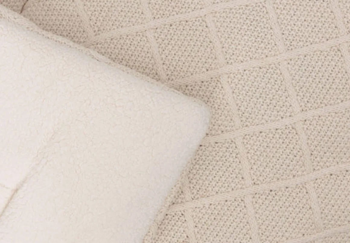 Jollein Boxkleed 75x95cm Check Knit Oatmeal