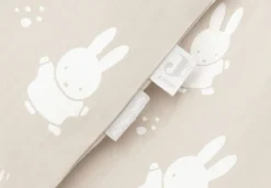 Jollein Dekbedovertrek Met Sloop 100x140cm Miffy&Snuffy Nougat