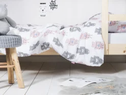 Jollein Dekbedovertrek 140x200 Robot Pink