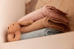 Jollein Deken Hydrofiel 75x100cm Jacquard Biscuit GOTS