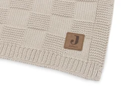 Jollein Deken Ledikant 100x150cm Box Knit Warm Sand