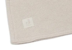 Jollein Deken Wieg 75x100cm Basic Knit Oatmeal/Velvet