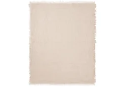 Jollein Deken Wieg 75x100cm Fringe Stripe Biscuit/Ivory GOTS