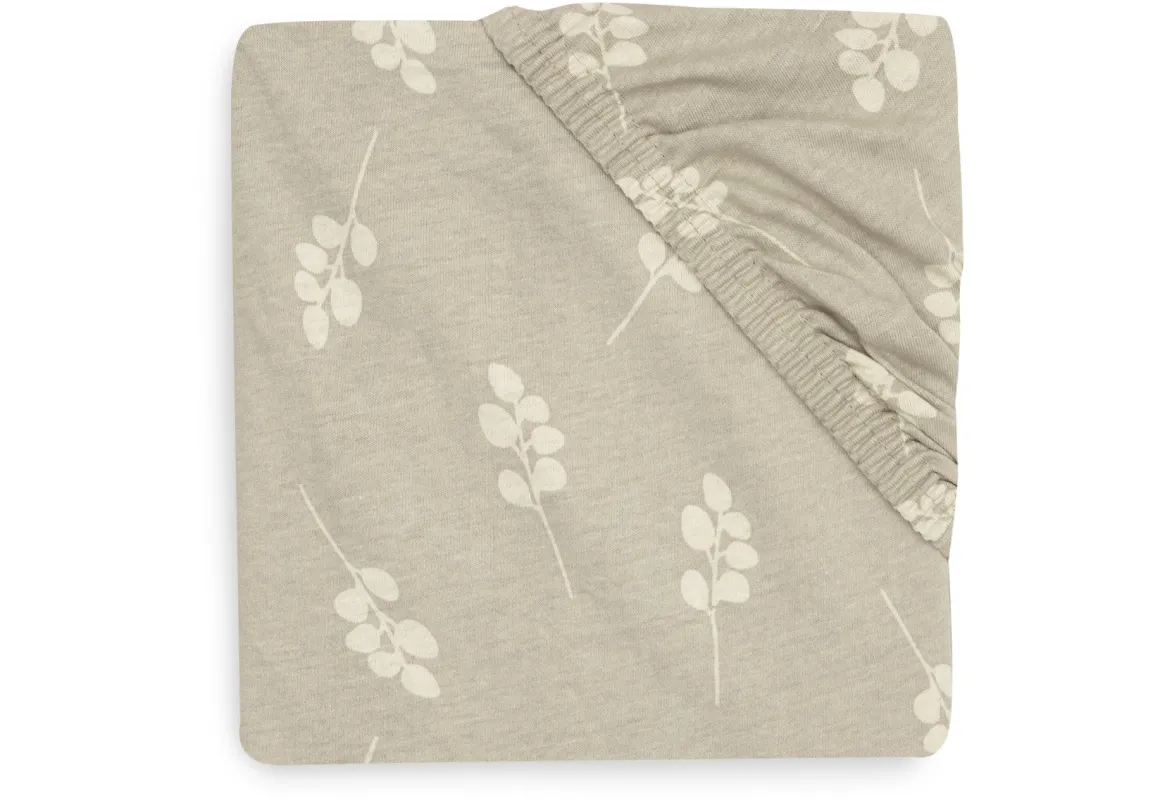 Jollein Hoeslaken Jersey Meegroei Ledikant 70 x 140 cm Twig Olive Green