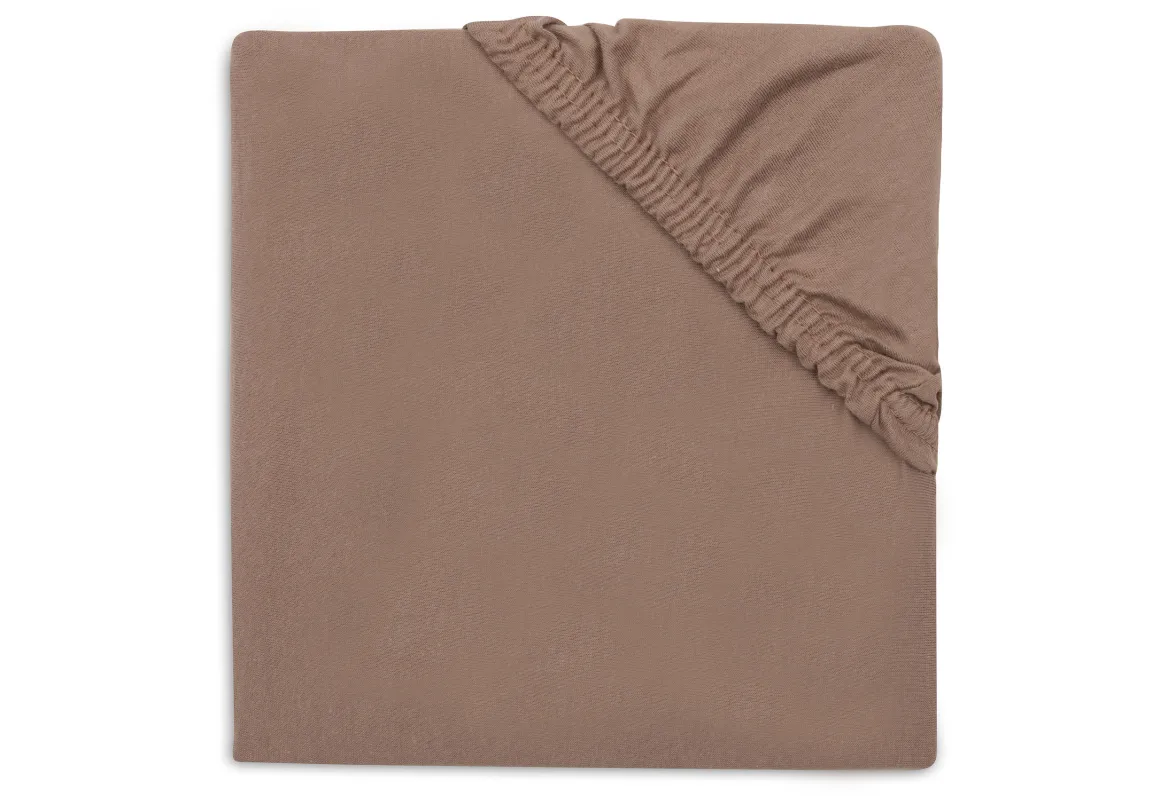 Jollein Hoeslaken Jersey 40/50x80/90cm Milky Coffee