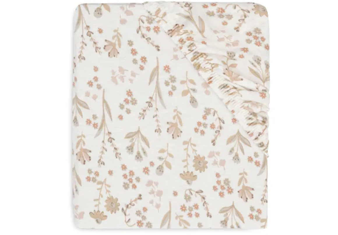 Jollein Hoeslaken Jersey 70/75x140/150cm Bloomy