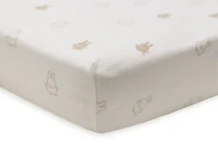 Jollein Hoeslaken Jersey 40/50x80/90cm Happy Miffy Nougat