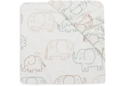 Jollein Hoeslaken Jersey 40/50x80/90cm Elephant Tales