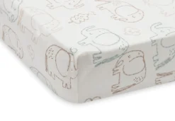 Jollein Hoeslaken Jersey 40/50x80/90cm Elephant Tales