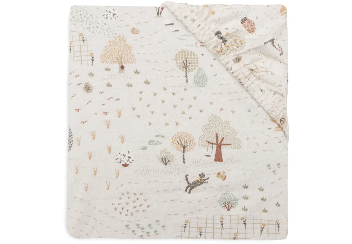Jollein Hoeslaken Jersey 70/75x140/150cm Tiny Park