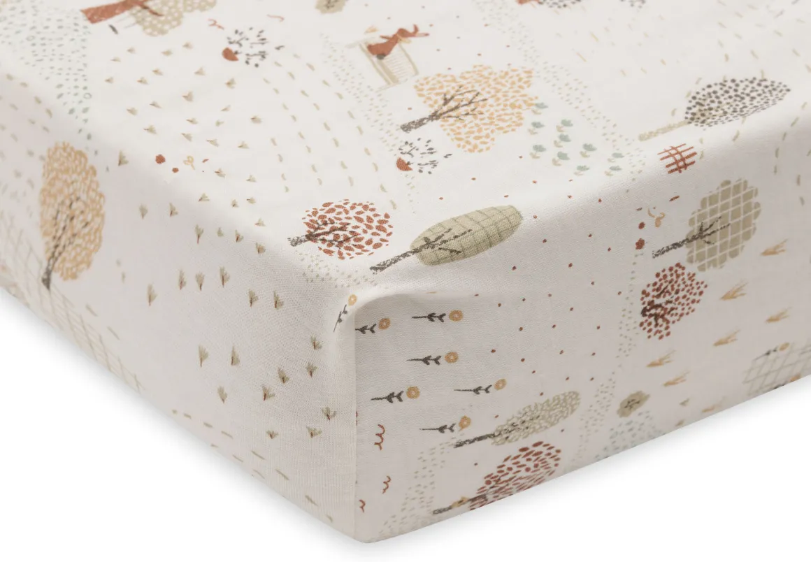 Jollein Hoeslaken Jersey 70/75x140/150cm Tiny Park