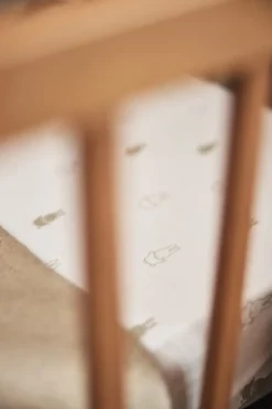 Jollein Hoeslaken Jersey 60x120cm Happy Miffy Nougat