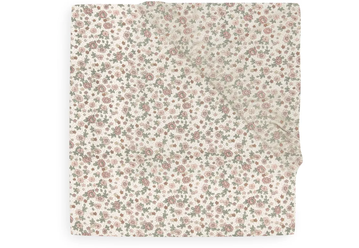 Jollein Hoeslaken Jersey Ledikant 60 x 120 cm Retro Flowers
